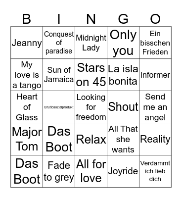 80 Jahre 79er Bingo Card