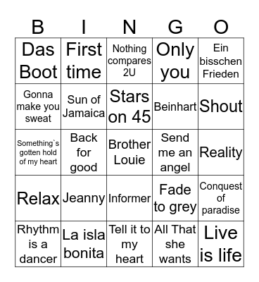 80 Jahre 79er Bingo Card