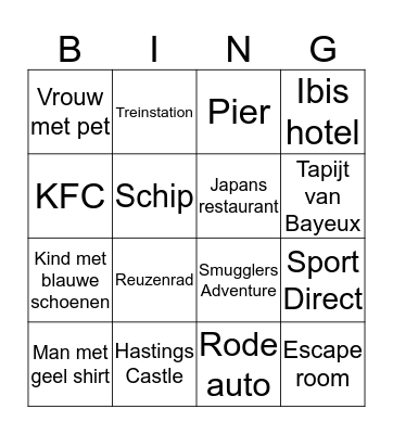 Dag 2: Bingo Card