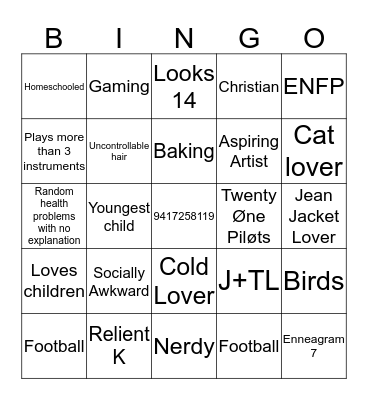 How much are you like Juli? Bingo Card