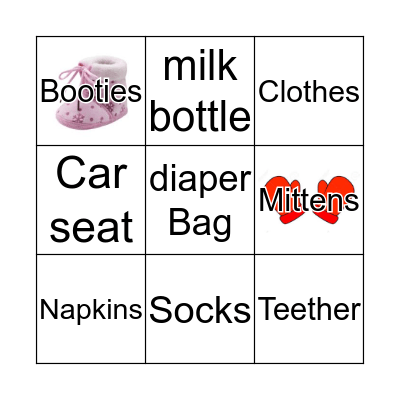 Baby Bingo Card