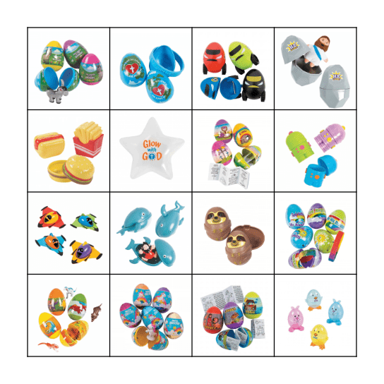 Easter  Egg  Scavenger  Hunt Bingo Card