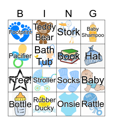 Baby Loteria Bingo Card