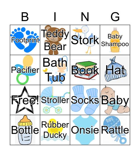 Baby Loteria Bingo Card