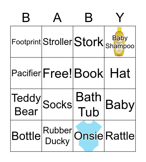 BABY LOTERIA Bingo Card
