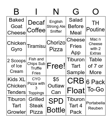 Trap House Bingo Card