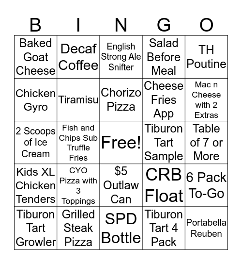 Trap House Bingo Card