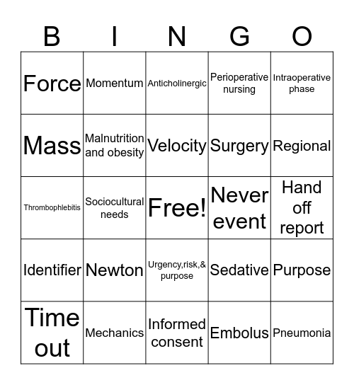 Bingo Card