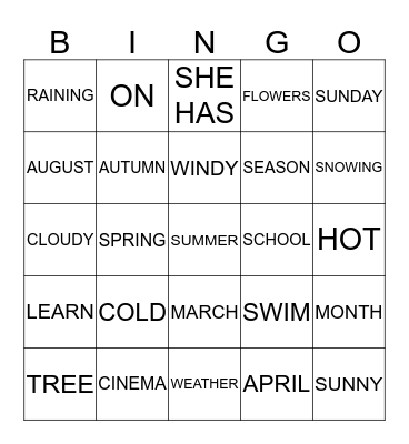 Bingo Card