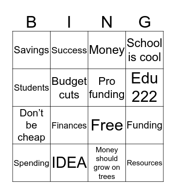 Bingo Card