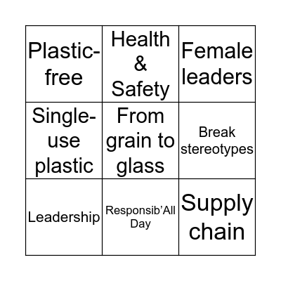 S&R Bingo Game Bingo Card