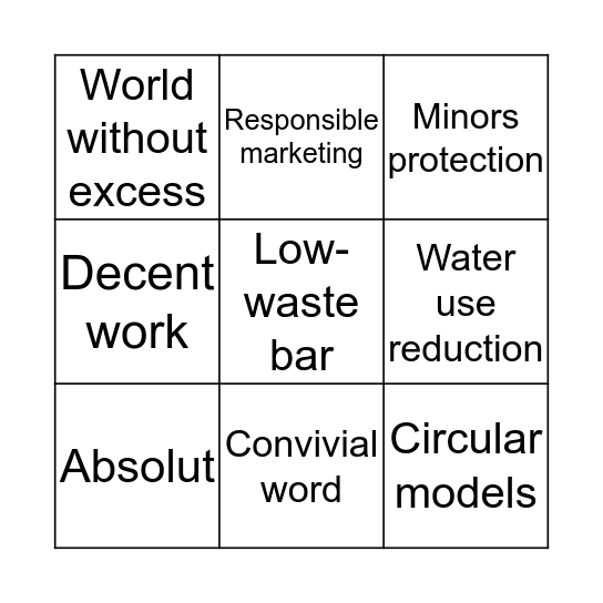 S&R Bingo Game Bingo Card