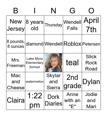 All About Brooklyn Bingo Card