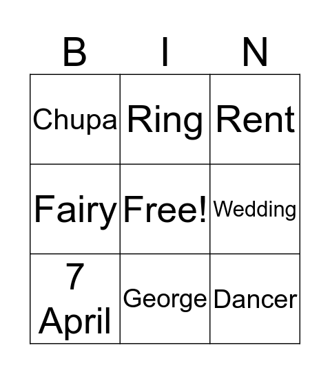 Batis bingo  Bingo Card