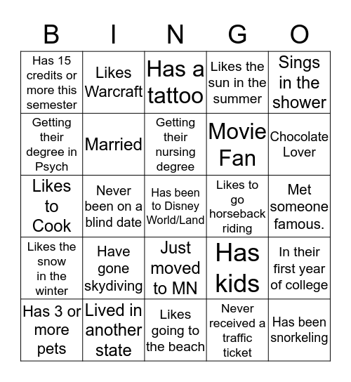 Bingo Card