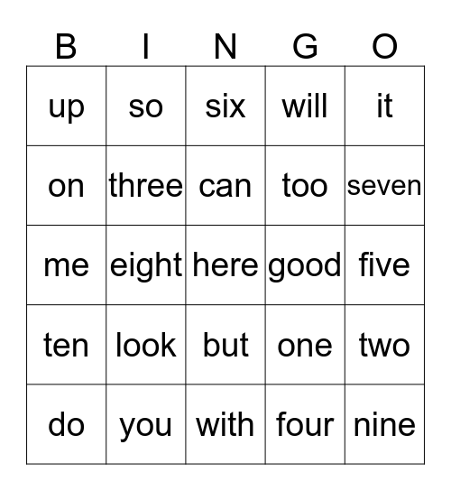 Ten Apples Bingo 2 Bingo Card