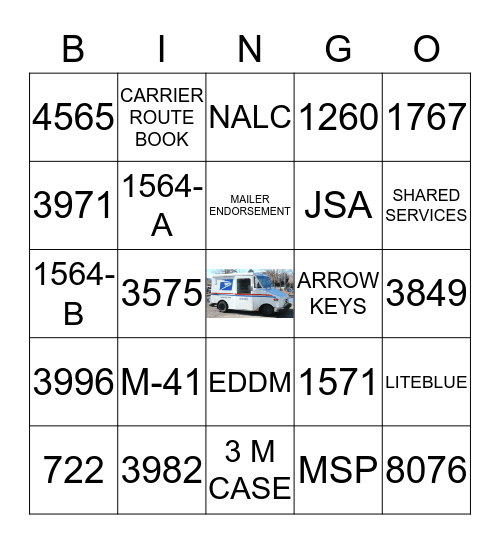 O     J     I  Bingo Card