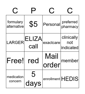 Day 1 Bingo Card
