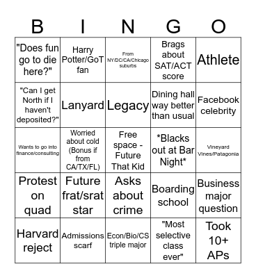 Prospie Szn Bingo Card