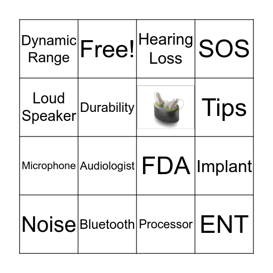 Hearing Devices Bingo! Bingo Card