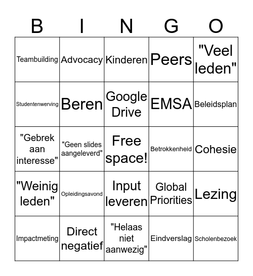 WoCo Bingo! Bingo Card