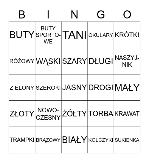 REPASO Bingo Card