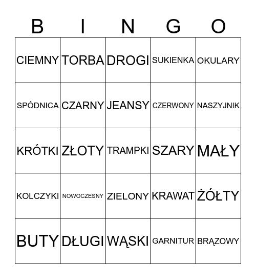 REPASO Bingo Card