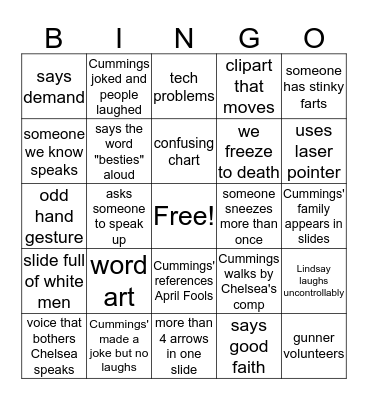 BAingo Bingo Card