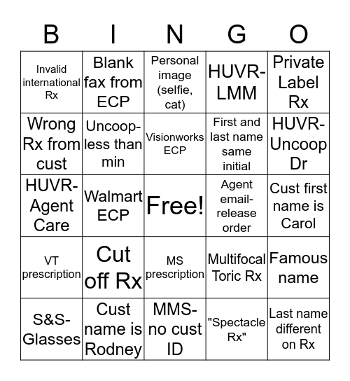 Bingo Egg Hunt Bingo Card