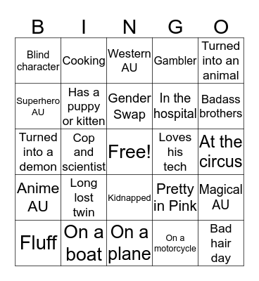 Non-Gabe Rich Bingo Card