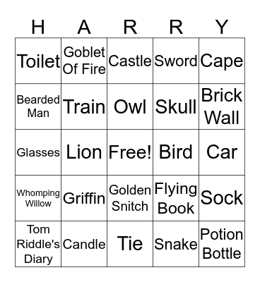 Harry Potter Bingo! Bingo Card