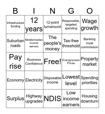 pin Bingo Card