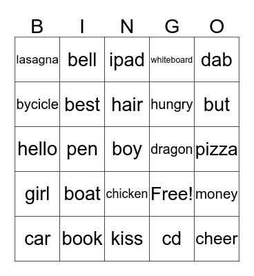 Dánial Bingo Card