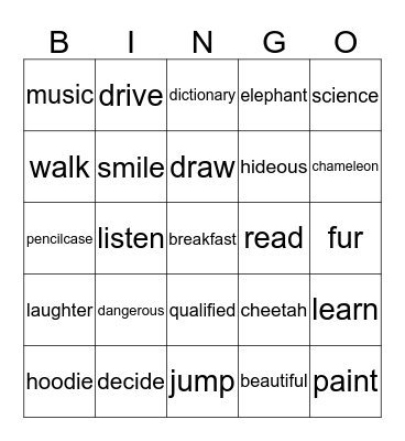 Alexandra 2.Apríl Bingo Card