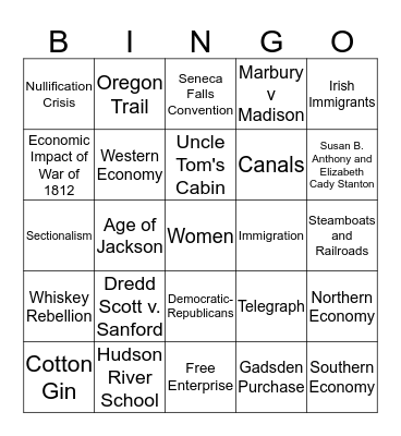 Spring DPM Bingo Card