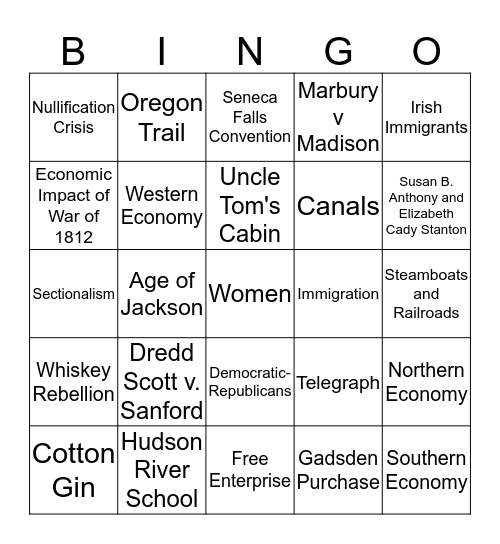 Spring DPM Bingo Card