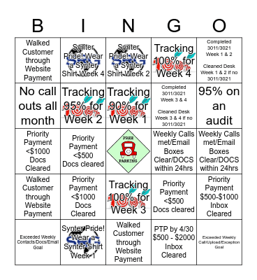 FedEx 3rd Party - BINGO Card