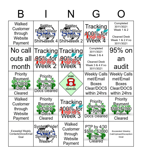 FedEx 3rd Party - BINGO Card