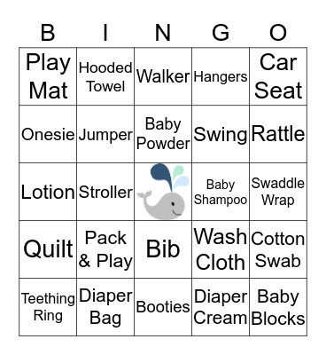 BABY MORAN Bingo Card