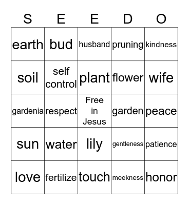 LOVE & LIFE SPRING EDITION Bingo Card