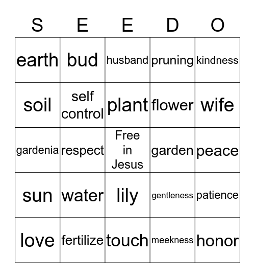 LOVE & LIFE SPRING EDITION Bingo Card