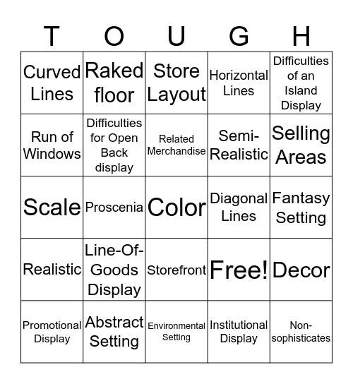 Buff Huff Bingo Card