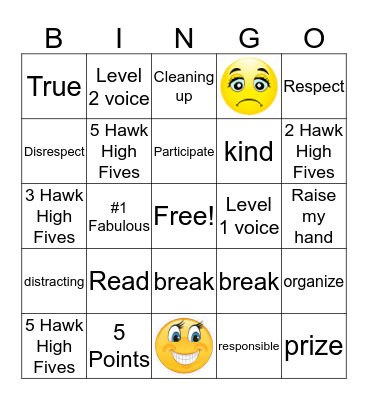 Learning Strategies P.7  Bingo Card
