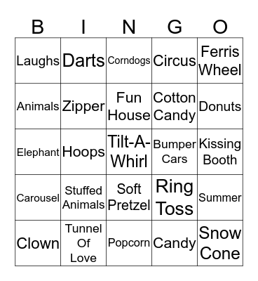 Patient Access Week at the Carnival Bingo Card