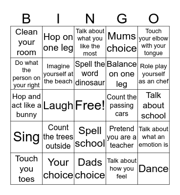 Travel Bingo Game Bingo Card