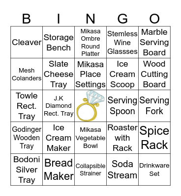 Gift Bingo! Bingo Card