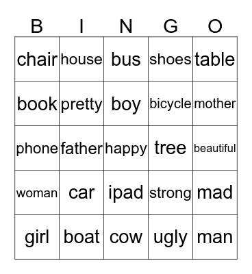 Pállfríða bingo Card