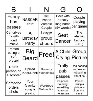 Liz's Bachelorette Bingo Card