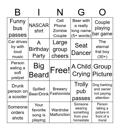 Liz's Bachelorette Bingo Card