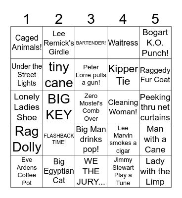 KINO ALL STAR BINGO Card